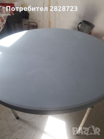 Маса,сива,пластмасова,гръцка, снимка 5 - Градински мебели, декорация  - 34356336