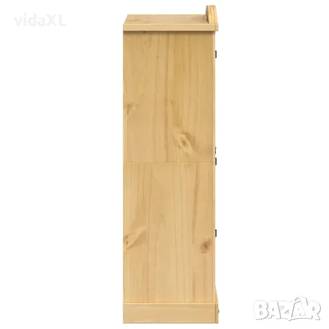 vidaXL Гардероб "Corona" 101x52x170 см, масивна дървесина, бор, снимка 5 - Гардероби - 56147398