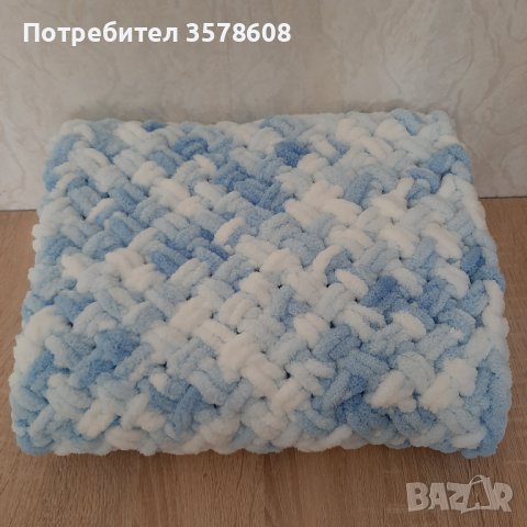 Ръчно плетено бебешко одеяло 