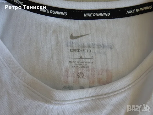 Тениска • Nike • бяло • размер L • Мъже, снимка 3 - Тениски - 56314930