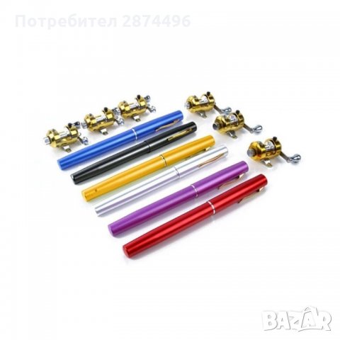 0853 Мини джобна телескопична въдица с макара , снимка 8 - Въдици - 35800329
