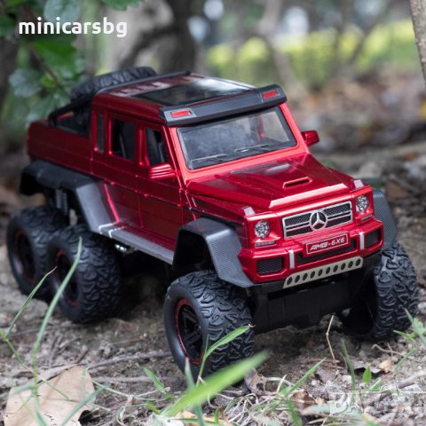 Метални колички: Mercedes-Benz G63 6x6 (Мерцедес-Бенц), снимка 7 - Колекции - 34175656