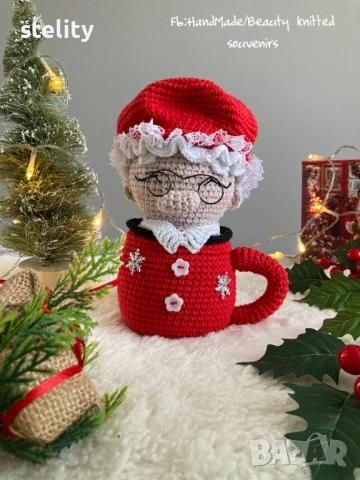 Декорация коледни чаши, снимка 4 - Декорация за дома - 51712236