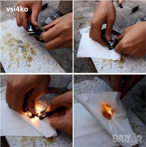 Паракорд гривна за оцеляване 5в1, снимка 5 - Екипировка - 40791787