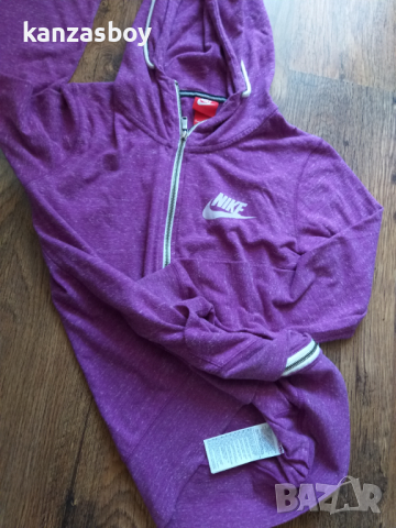  Nike Gym Vintage Fz Hoody - страхотно дамско горнище КАТО НОВО, снимка 7 - Спортни екипи - 36239474