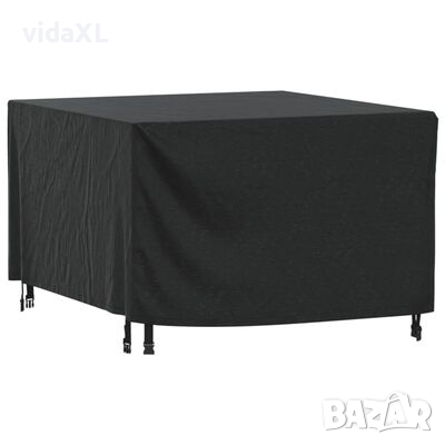 vidaXL Калъф за градинска мебел черен 113x113x73 см водоустойчив 420D（SKU:364813, снимка 1 - Други - 44619158