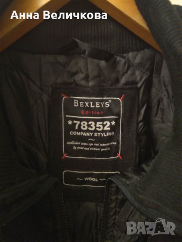 Черно мъжко спортно палто вълна, снимка 6 - Палта - 35707969