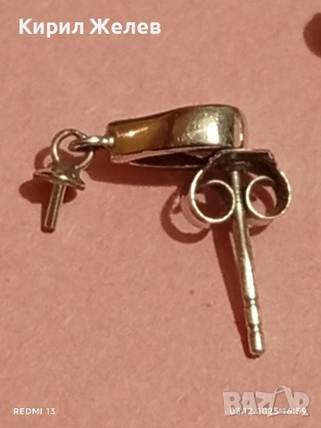 Елегантни дамски сребърни обеци с ювелирно фасетиран чист планински кристал 34241, снимка 4 - Обеци - 52640678