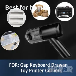 Мощна ръчка акумулаторна прахосмукачка с комплект накрайници  WHJC, снимка 9 - Прахосмукачки - 48256395