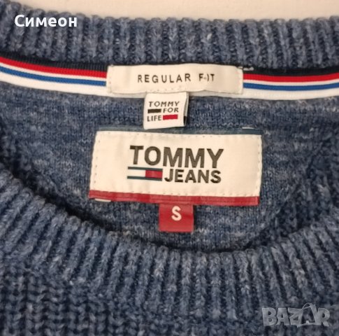 Tommy Hilfiger Pullover оригинален пуловер S памучен топъл Tommy Jeans, снимка 3 - Пуловери - 44303963