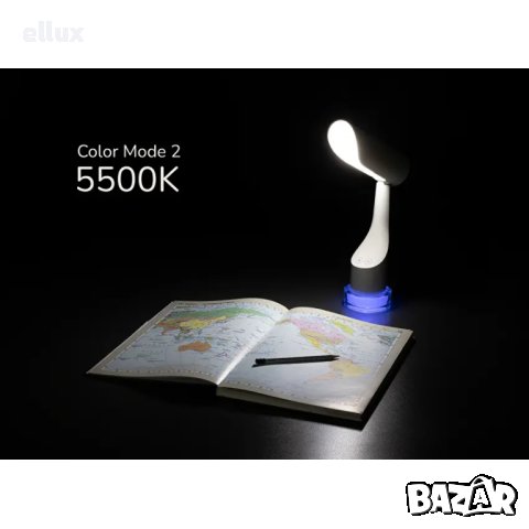 LED димираща презареждaща настолна лампа 7W / Ultra Lux, снимка 4 - Настолни лампи - 40299357