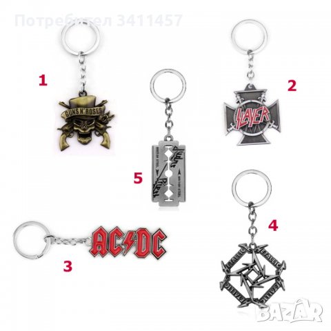 Ключодържател с лога на групата Judas Priest,Slayer,Metalica....., снимка 2 - Други - 39959567