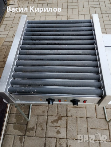 Електрическа скара професионална с въртящи се реотани 