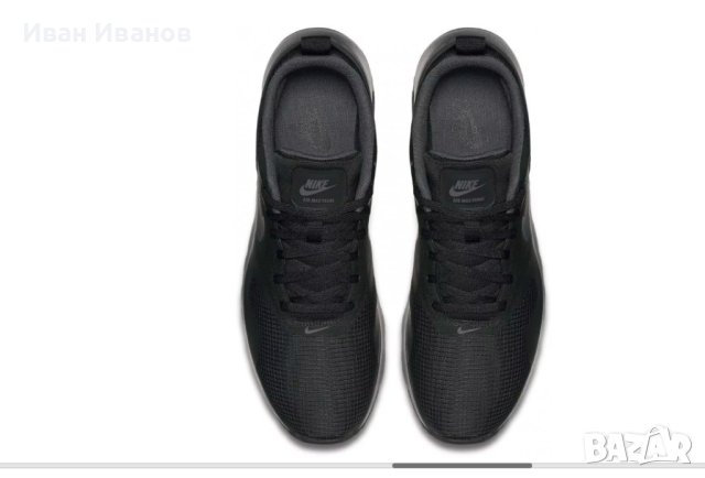 оригинални маратонки   NIKE AIR MAX TAVAS ALL BLACK  номер 46 , снимка 4 - Маратонки - 41046884