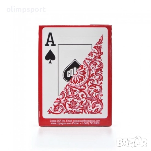 Карти за игра Copag Elite Poker size Jumbo index Red нови , снимка 5 - Карти за игра - 52180551