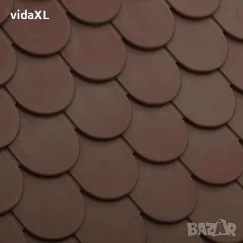vidaXL Кучешка колиба, кафява, 71x71,5x68 см, РР, снимка 4 - За кучета - 56146628