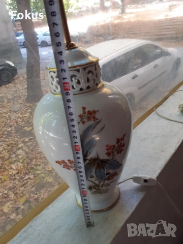 Голяма порцеланова лампа ROSENTHAL порцелан бронз, снимка 6 - Антикварни и старинни предмети - 53408727