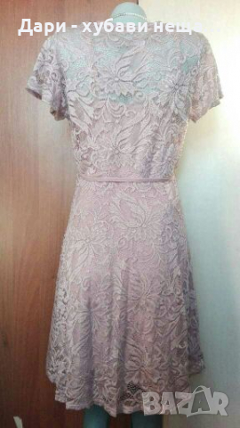 Нежна рокля в цвят пепел от рози🍀❤M,M/L❤🍀 арт.4075, снимка 4 - Рокли - 36151446