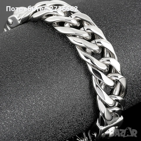 Масивна гривна от стомана , снимка 4 - Гривни - 53796295