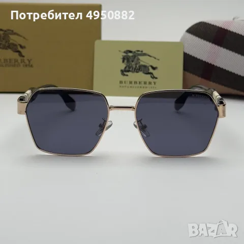 Слънчеви очила Burberry Gold Edition нови, унисекс, метална рамка, черни лещи, снимка 4 - Слънчеви и диоптрични очила - 56160945