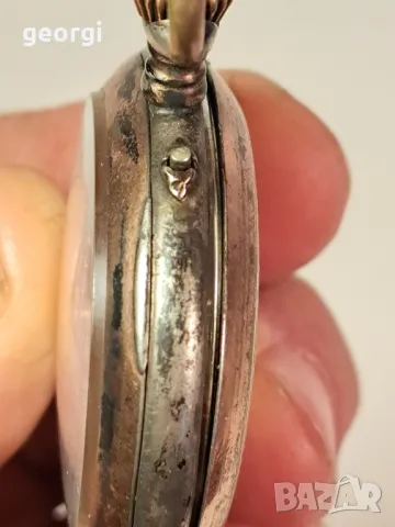 сребърен джобен часовник , снимка 4 - Джобни - 49332079