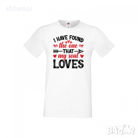 Мъжка тениска Свети Валентин I Have Found The One That My Soul Loves, снимка 4 - Тениски - 35712486