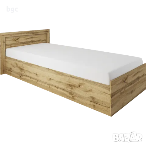 Легло Irim Kristofer, 90x200 см, Подматрачна рамка, Цвят Дъб Дакота - 24 МЕСЕЦА ГАРАНЦИЯ