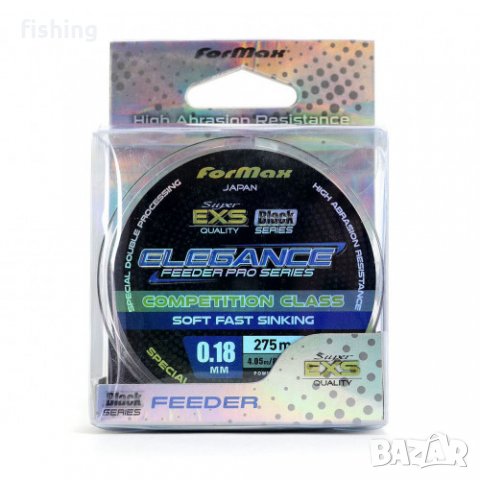 Влакно за фидер риболов Formax Elegance Feeder Pro Black - 275м, снимка 2 - Такъми - 32319563