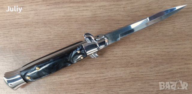 Автоматичен сгъваем  нож АКC Italy / Stiletto / - 9 инча, снимка 13 - Ножове - 39794519