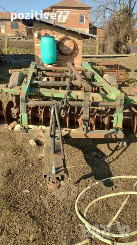 Дискова Брана за Трактор Прикачена в отлично състояние, снимка 2 - Селскостопанска техника - 53238964