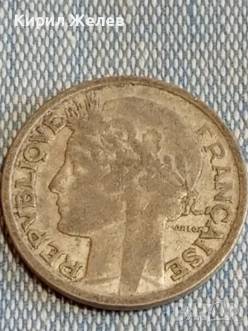 Две монети 2 франка 1947г. Франция  50 пфенинг 1921г. Дойче райх редки за КОЛЕКЦИЯ 35036, снимка 4 - Нумизматика и бонистика - 48663181