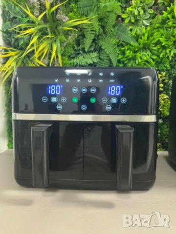 Двоен Air fryer T&G BEST COOKING 32847A0 - отделни LED дисплеи за всяка зона