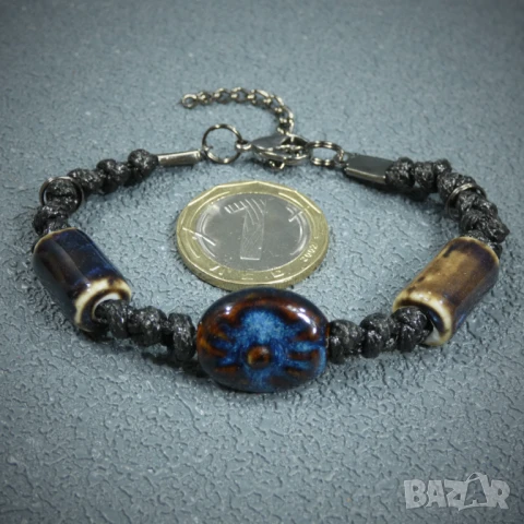 ⚜️ Гривни с камъни, кристали, керамика, синьо око, снимка 5 - Гривни - 50845520