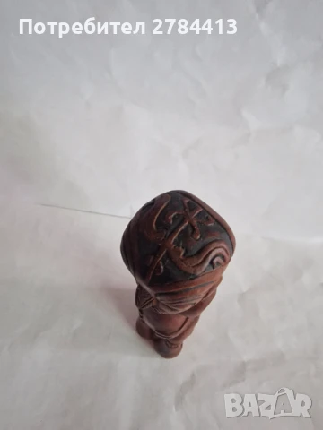 Маорска дървена статуетка, снимка 3 - Статуетки - 51325313