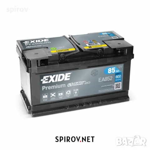 Акумулатор Exide Premium 12V 85Ah 800A EA852