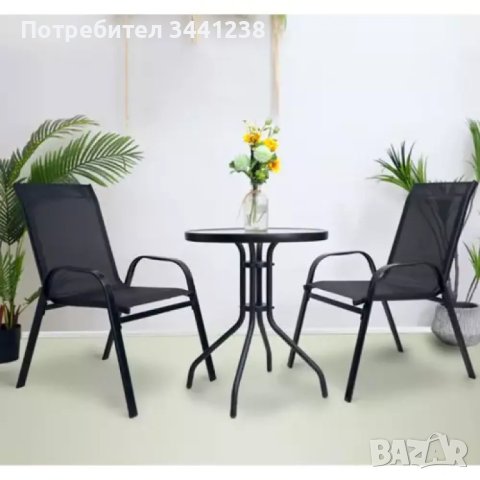 Комплект маса и столове за тераса или градина, снимка 2 - Маси - 41605653
