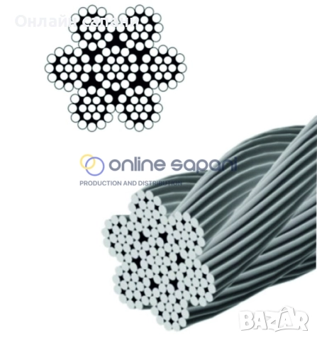 Неръждаеми стоманени въжета 3мм 4мм 5мм 6мм 7мм 8мм, снимка 3 - Други машини и части - 25861192