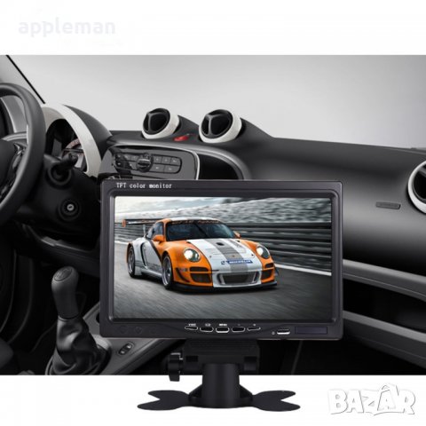 7"инчов inch TFT LCD монитор за връзка с камера за паркиране, DVD, VCR, снимка 5 - Аксесоари и консумативи - 39098089