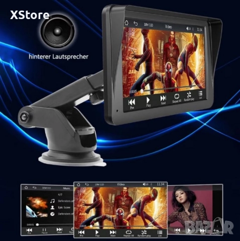 Android Авто Радио с Навигация – Безжичен CarPlay и Bluetooth, 7 инча, снимка 4 - Друга електроника - 51828928