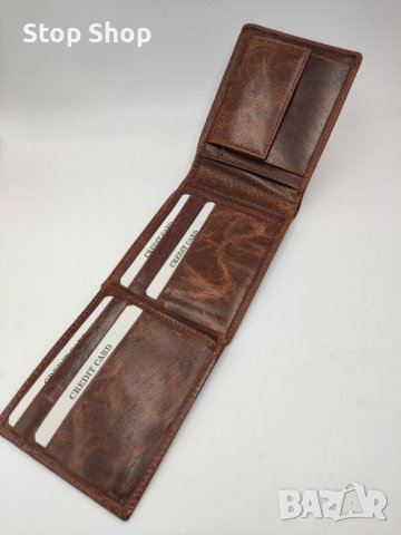 Кожено портмоне истинска кожа , снимка 3 - Портфейли, портмонета - 39420834