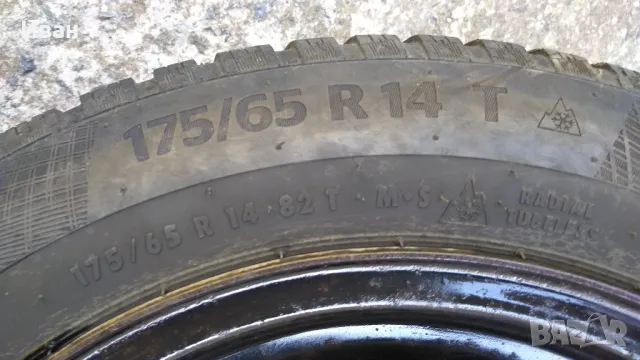 Зимни гуми с метални джанти 14 цола, NOKIAN WR SNOWPROOF и CONTINENTAL WINTERCONTACT TS 860, снимка 8 - Гуми и джанти - 47439325
