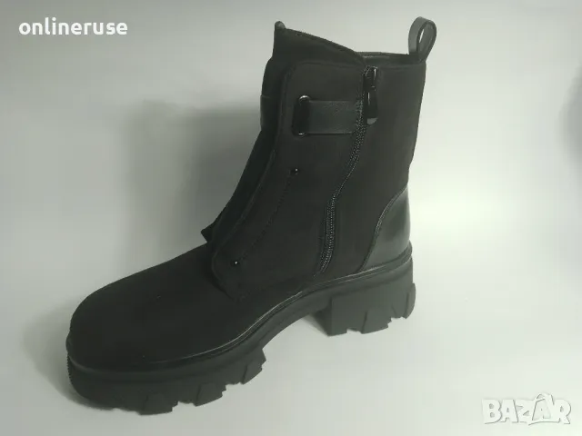 Дамски боти велур , снимка 2 - Дамски боти - 47891272