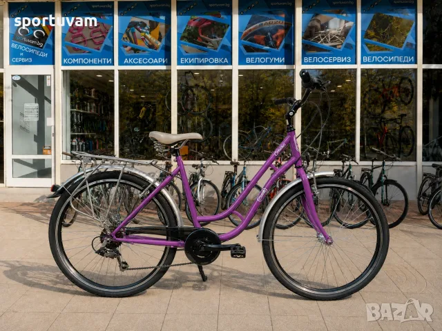 Градски велосипед Leader Madeira 26 Shimano 7 скорости, циклама