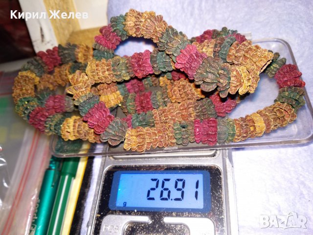 УНИКАЛНО КРАСИВ ФЕШЪН АРТ ГЕРДАН от ЕСТЕСТВЕНИ МАТЕРИАЛИ ХЕНД МЕЙД НАКИТ КОЛИЕ 34629, снимка 3 - Колиета, медальони, синджири - 39192774