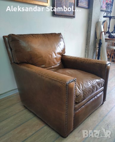 Автентичен фотьойл "Knole", снимка 3 - Дивани и мека мебел - 41446592