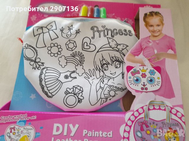 ЧАНТИЧКА ЗА ОЦВЕТЯВАНЕ С ФОЛМАСТРИ , снимка 1