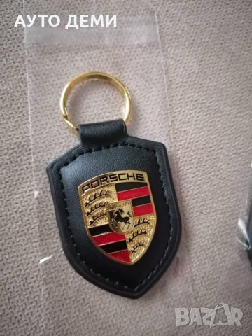3 вида Ключодържател 3 вида капачки за вентили метална еблема и силиконов стикер Порше Porsche