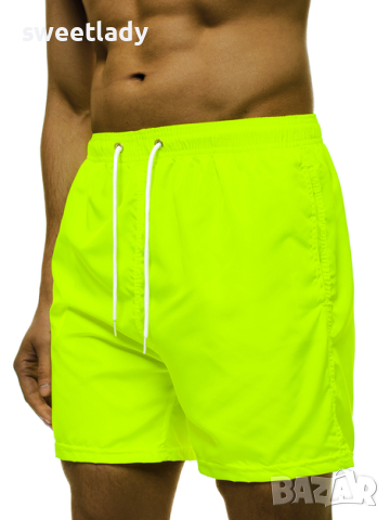 Мъжки
неонови шорти за плуване и спорт, снимка 2 - Къси панталони - 44715397