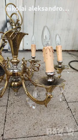 винтидж полилей месинг, снимка 2 - Антикварни и старинни предмети - 50236665