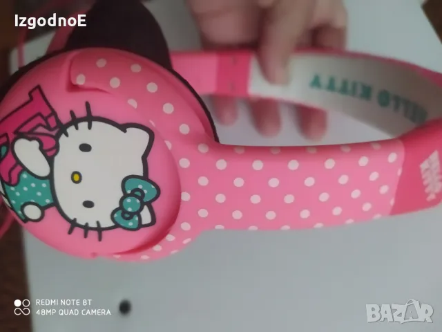 Детски слушалки Hello kitty , снимка 5 - Слушалки и портативни колонки - 47727583